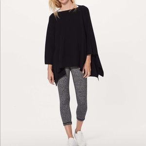Lulu lemon black knit poncho